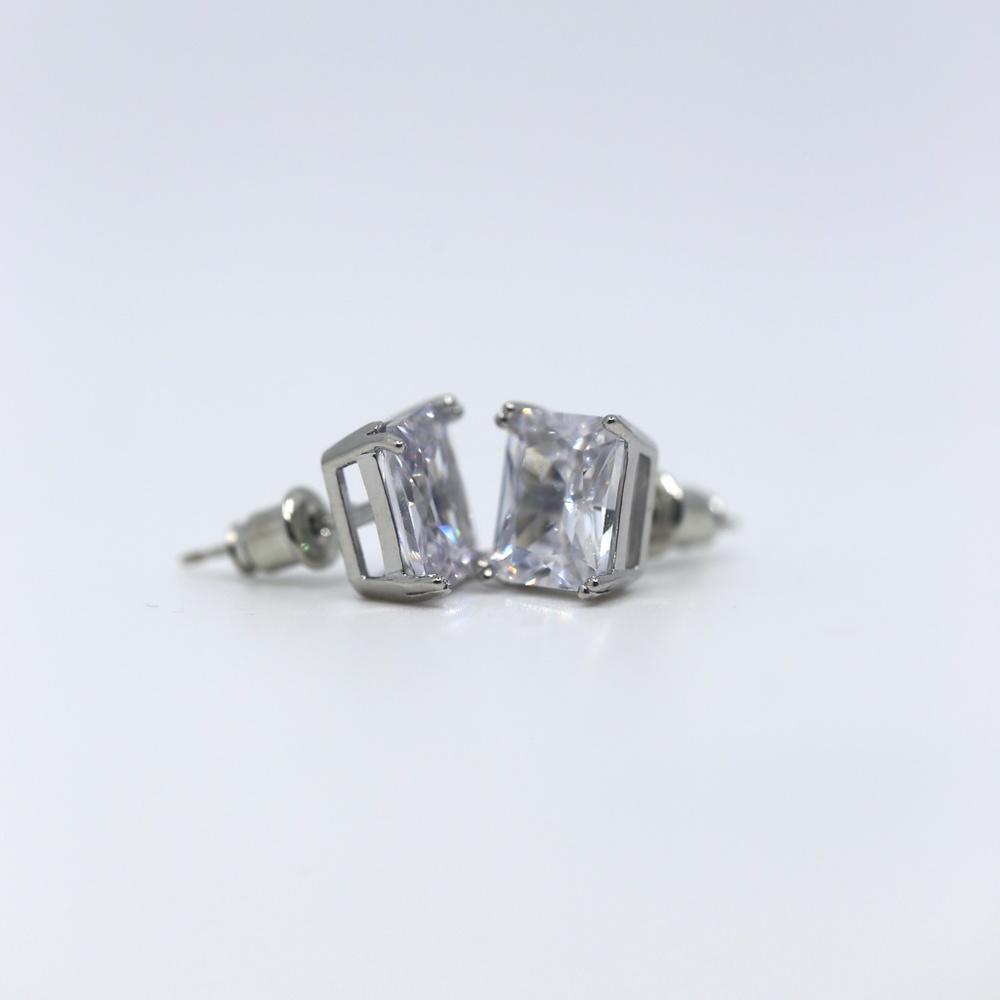 Jenna Jameson Silver Stud Earrings - Picture 7 of 10